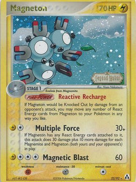 Magneton (22/92) (Stamped) [EX: Legend Maker]