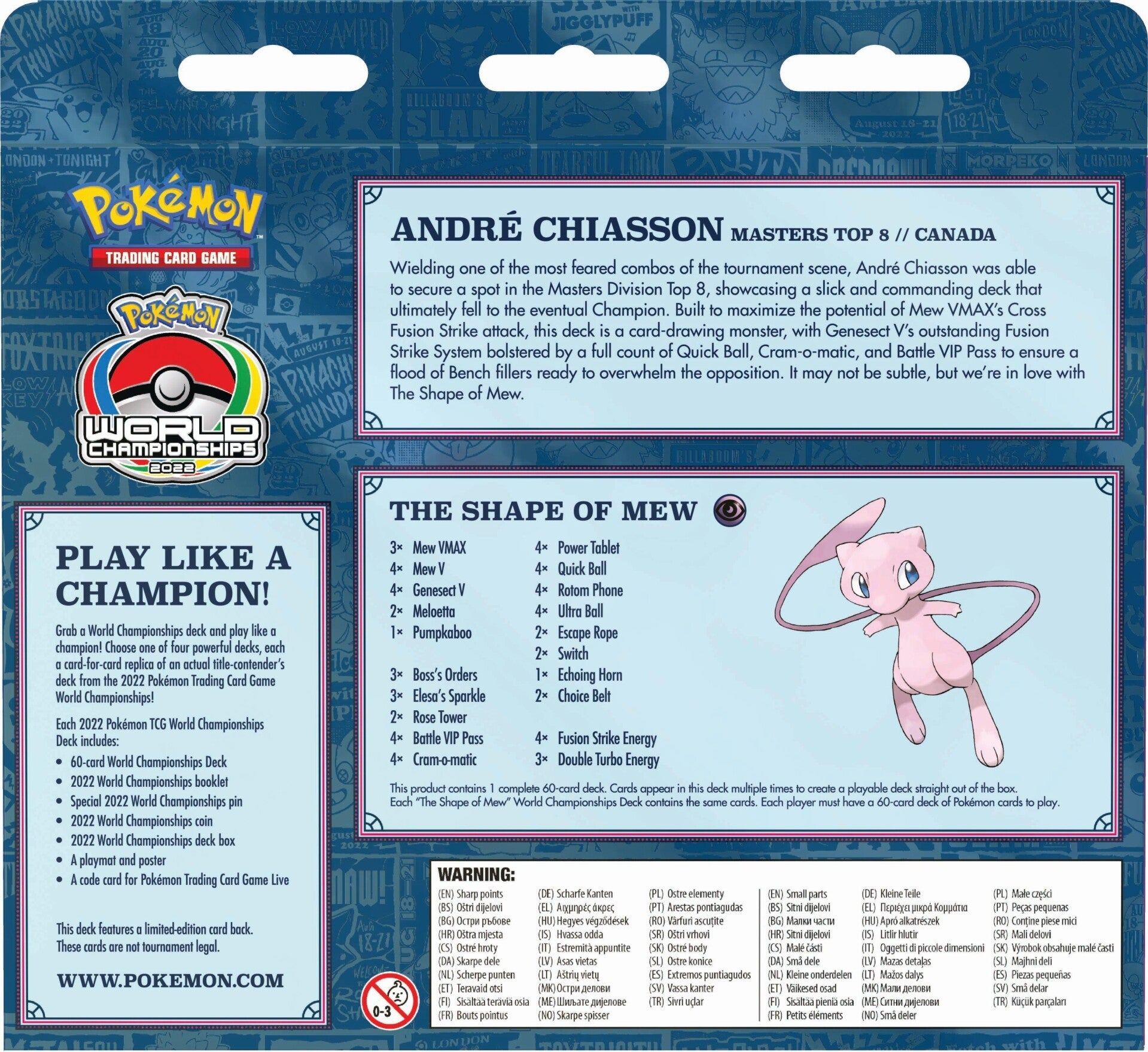 2022 World Championships Deck (The Shape of Mew - Andre Chiasson)