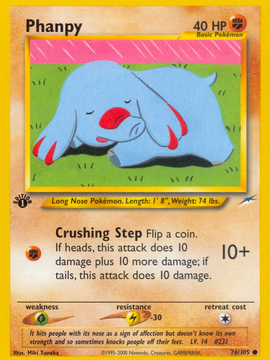 Phanpy (76/105) [Neo Destiny 1st Edition]