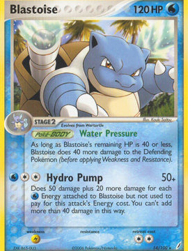 Blastoise - 14/100 (EX Crystal Guardians) (14) [Deck Exclusives] Holofoil