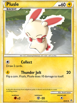 Plusle (36/95) [HeartGold & SoulSilver: Unleashed]