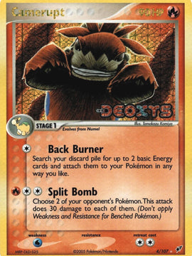 Camerupt (4/107) (Stamped) [EX: Deoxys]