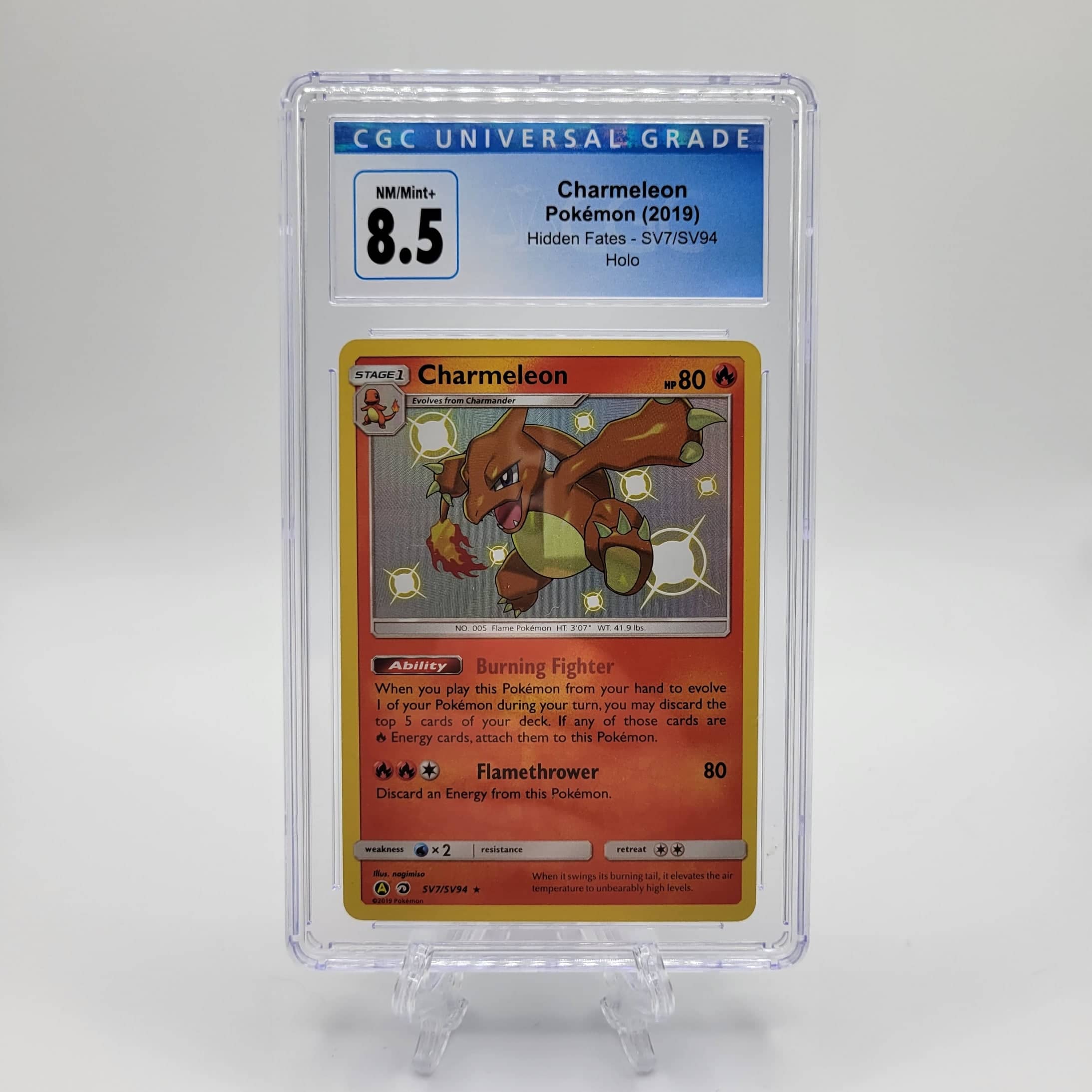 CGC 8.5 Charmeleon - Hidden Fates: Shiny Vault | Danireon Cards & Games