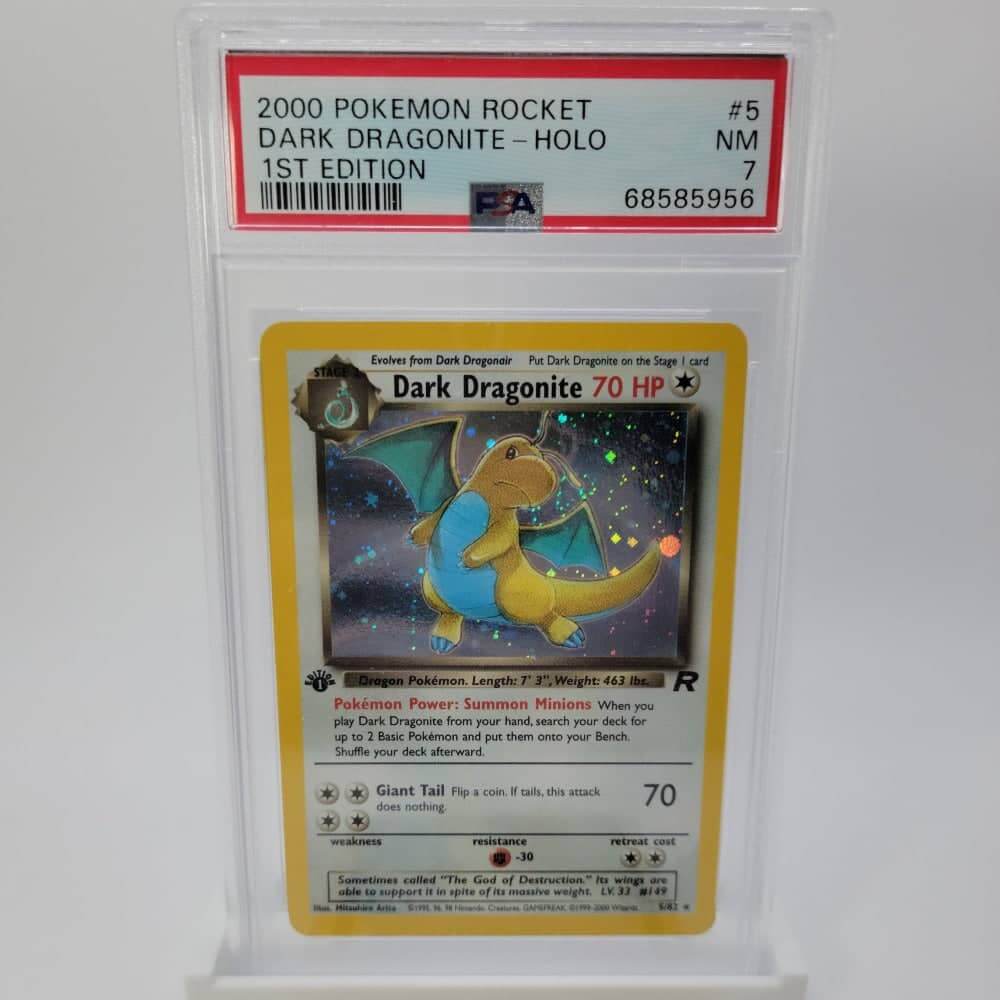 PSA 7 Holo Dark Dragonite 1st Edition