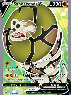 Sandaconda V (184/192) [Sword & Shield: Rebel Clash]