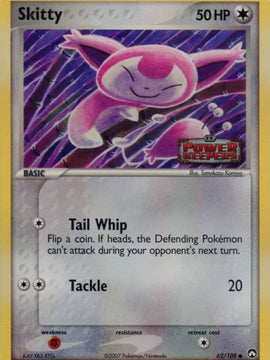 Skitty (62/108) (Stamped) [EX: Power Keepers]