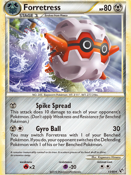 Forretress (13/90) [HeartGold & SoulSilver: Undaunted]