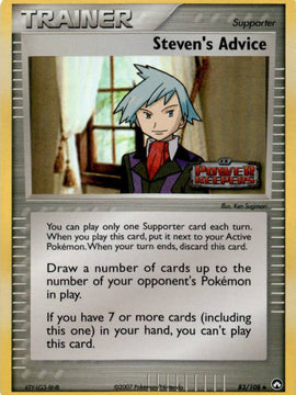 Steven's Advice (83/108) (Stamped) [EX: Power Keepers]