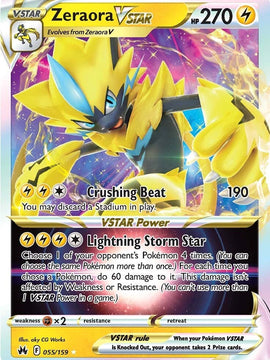 Zeraora VSTAR (055/159) [Sword & Shield: Crown Zenith]