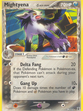 Mightyena (24/113) (Delta Species) [EX: Delta Species]
