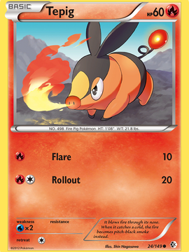 Tepig (24/149) [Black & White: Boundaries Crossed]