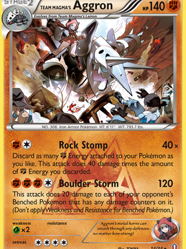 Team Magma's Aggron (14/34) [XY: Double Crisis]