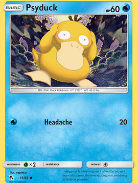 Psyduck (11/68) [Sun & Moon: Hidden Fates]