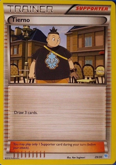 pokemon tierno card Tierno (29/30) [XY: Trainer Kit 3