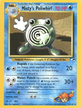 Misty's Poliwhirl (53/132) [Gym Heroes Unlimited]