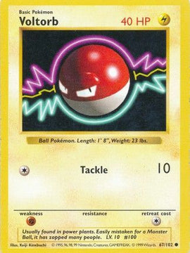 Voltorb (67/102) [Base Set Shadowless Unlimited]