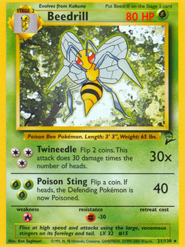 Beedrill (21/130) [Base Set 2]