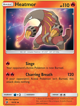 Heatmor (10/70) [Sun & Moon: Dragon Majesty]