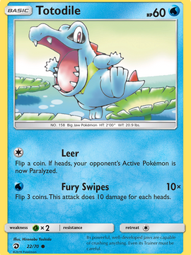 Totodile (22/70) [Sun & Moon: Dragon Majesty]