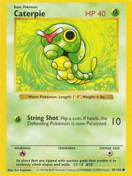 Caterpie (45/102) [Base Set Shadowless Unlimited]
