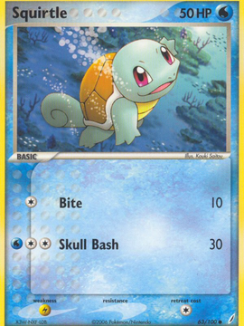 Squirtle (63/100) [EX: Crystal Guardians]