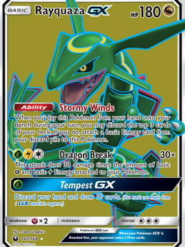 Rayquaza GX (160/168) [Sun & Moon: Celestial Storm]