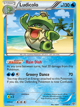 Ludicolo (31/135) [Black & White: Plasma Storm]