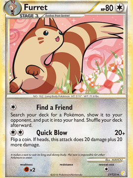Furret (21/123) [HeartGold & SoulSilver: Base Set]