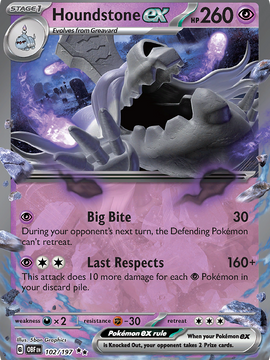 Houndstone ex (102/197) [Scarlet & Violet: Obsidian Flames]