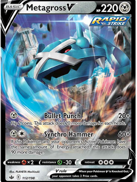 Metagross V (112/198) [Sword & Shield: Chilling Reign]