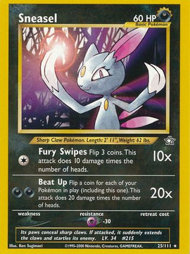 Sneasel (25/111) [Neo Genesis Unlimited]