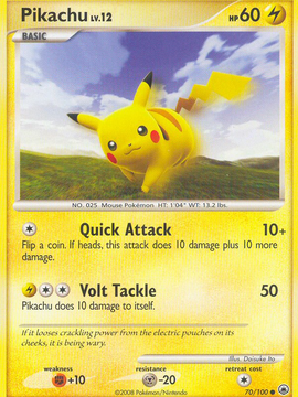 Pikachu (70/100) [Diamond & Pearl: Majestic Dawn]