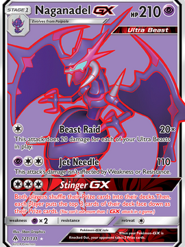 Naganadel GX (121/131) [Sun & Moon: Forbidden Light]