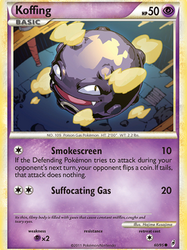 Koffing (60/95) [HeartGold & SoulSilver: Call of Legends]