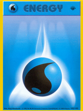 Water Energy (102/102) (Shadowless) [Base Set 1st Edition]