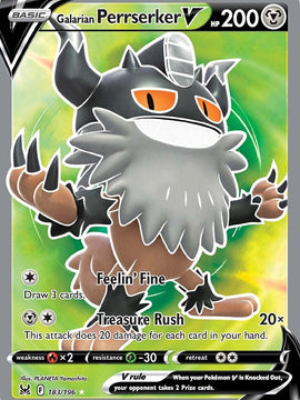 Galarian Perrserker V (183/196) [Sword & Shield: Lost Origin]
