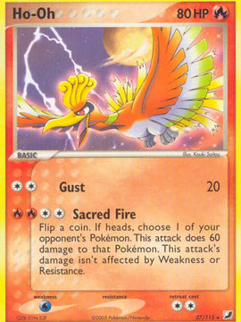 Ho Oh(27/115) (Cosmos Holo) (Theme Deck Exclusive) [EX: Unseen Forces]