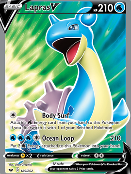 Lapras V (189/202) [Sword & Shield: Base Set]