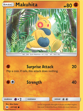 Makuhita (67/149) [Sun & Moon: Base Set]