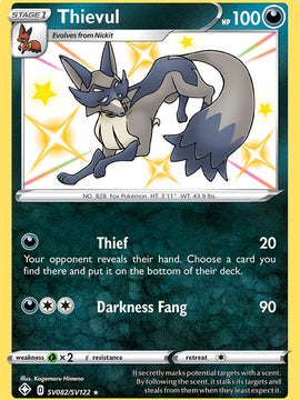 Thievul (SV082/SV122) [Sword & Shield: Shining Fates]