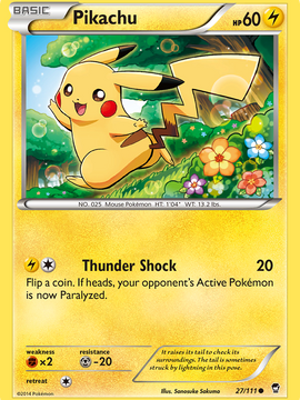 Pikachu (27/111) [XY: Furious Fists]
