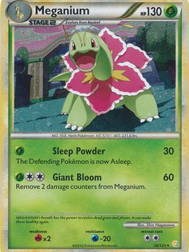 Meganium (26/123) (Cracked Ice Holo) [HeartGold & SoulSilver: Base Set]