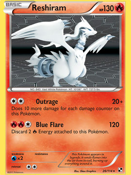 Reshiram (26/114) [Black & White: Base Set]