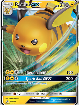 Raichu GX (SM213) [Sun & Moon: Black Star Promos]