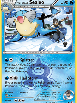 Team Aqua's Sealeo (4/34) [XY: Double Crisis]