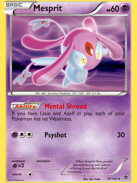 Mesprit (37/101) [Black & White: Plasma Blast]