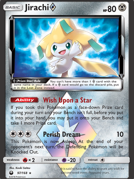 Jirachi (97/168) (Prism Star) [Sun & Moon: Celestial Storm]