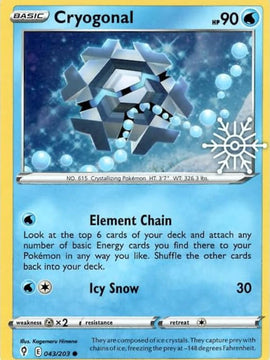 Cryogonal (043/203) (Holiday Calendar) [Sword & Shield: Evolving Skies]
