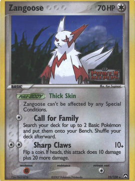 Zangoose (25/108) (Stamped) [EX: Power Keepers]