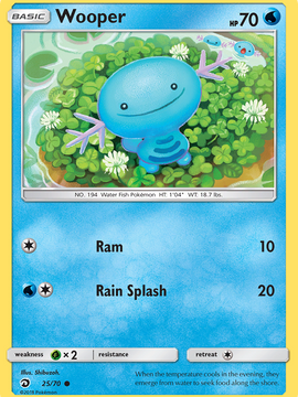 Wooper (25/70) [Sun & Moon: Dragon Majesty]